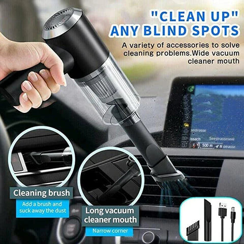3 in 1 Car Vacuum Cleaner From Car, Home, Computer, Cordless Rechargeable Cleaner
